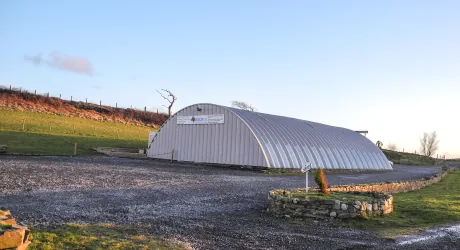 The car parking area at A1K9 Behaviour and Training Academy