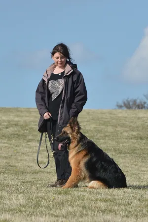 Linda with her German Shepherd Bella
