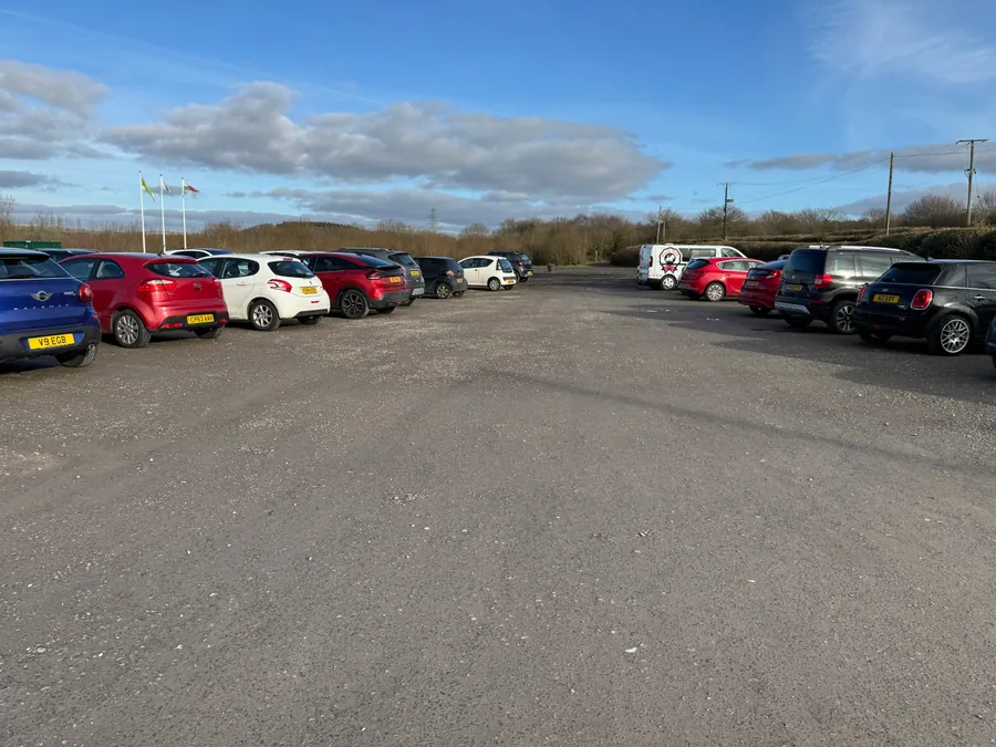 The car park at Llys Nini Animal Centre, Penllergaer